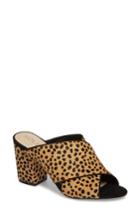 Women's Sole Society Luella Flower Embroidered Slide .5 M - Brown