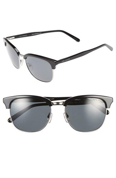 Men's Ted Baker London 54mm Polarized Sunglasses - Black/ Gunmetal