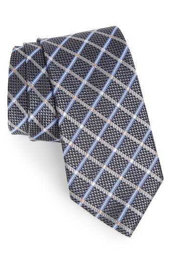 Men's Nordstrom Diamond Grid Silk Tie