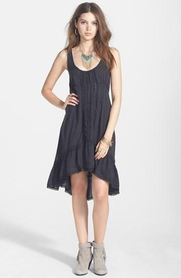 Free People 'parisian' Lace Trim Slipdress