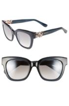 Women's Jimmy Choo 'maggi' 51mm Crystal Embellished Sunglasses - Dark Grey