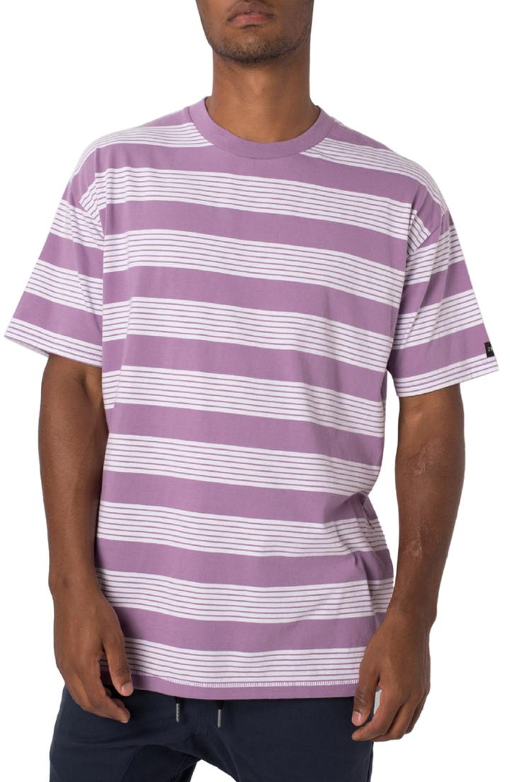 Men's Zanerobe Boxy Fit Stripe T-shirt - Purple