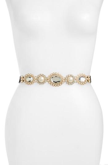 Women's Kate Spade New York Embellished Tie-back Belt