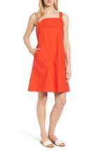 Women's Eileen Fisher Stretch Organic Cotton Tank Dress, Size - Red