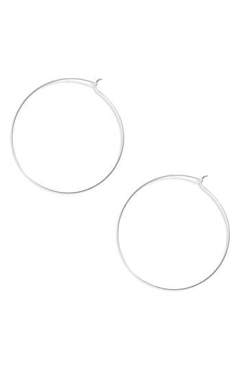 Women's Argento Vivo Thin Hoop Earrings