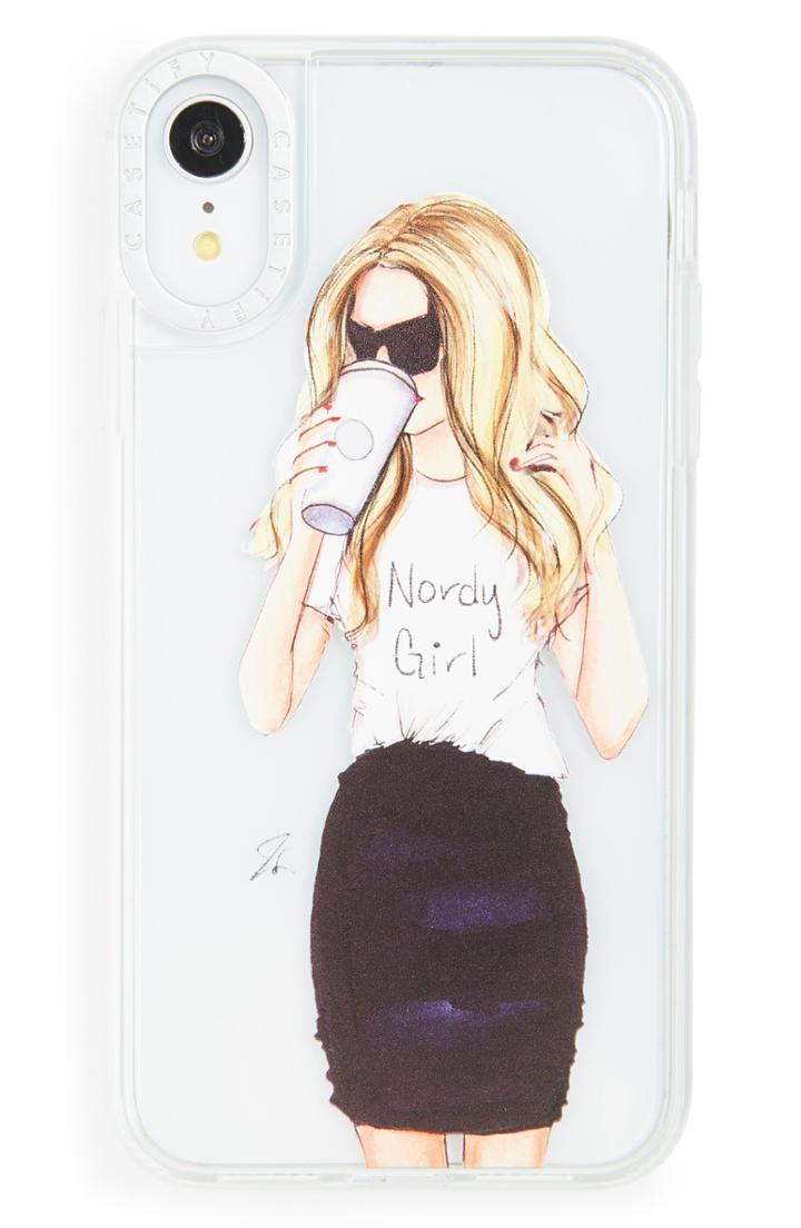 Casetify Nordy Girl Grip Iphone X/xs, Xr, X Max Case - Black