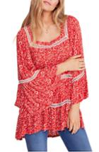 Women's Free People Talk About It Tunic - Coral