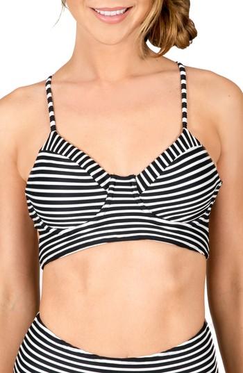 Women's Byrds Of Paradise Elisa Lace-up Underwire Bikini Top - Black