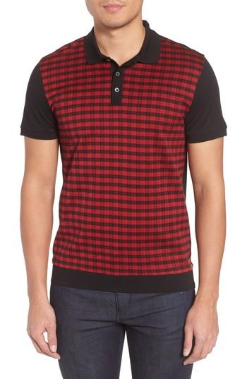 Men's Boss Pagino Colorblock Sweater - Red