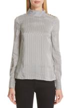 Women's Erdem Pinstripe Satin Blouse