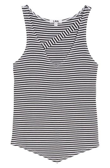 Women's Lna Stripe Asymmetrical Tank