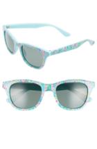 Women's Lilly Pulitzer Maddie 52mm Polarized Mirrored Sunglasses - Catch The Wave/ Green
