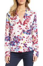 Women's Lucky Brand Embroidered Yoke Top - Black