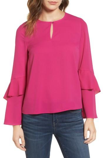 Women's Cooper & Ella Agatha Ruffle Blouse - Pink