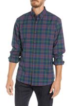 Men's Mizzen+main Yukon Slim Fit Plaid Performance Sport Shirt - Green