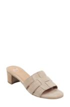 Women's Marc Fisher D Debora Slide Sandal, Size 5 M - Beige