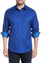 Men's Robert Graham Classic Fit Stretch Geometric Sport Shirt - Blue