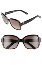 Women's Kate Spade New York Annor 54mm Polarized Sunglasses - Black Havana
