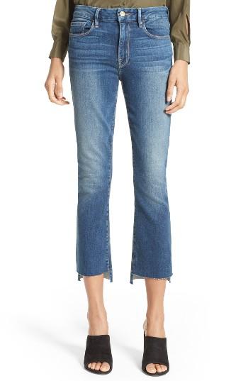 Women's Frame Le Crop Mini Boot Stagger Hem Jeans