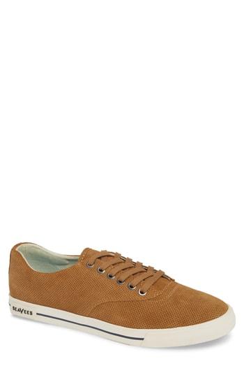 Men's Seavees Hermosa Varsity Sneaker .5 M - Brown