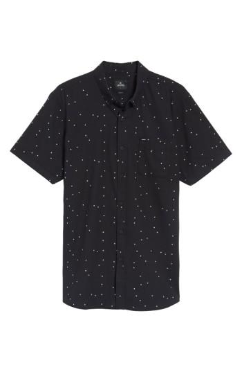 Men's Rip Curl Mixter Short Sleeve Shirt - Black