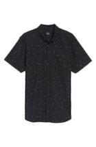 Men's Rip Curl Mixter Short Sleeve Shirt - Black
