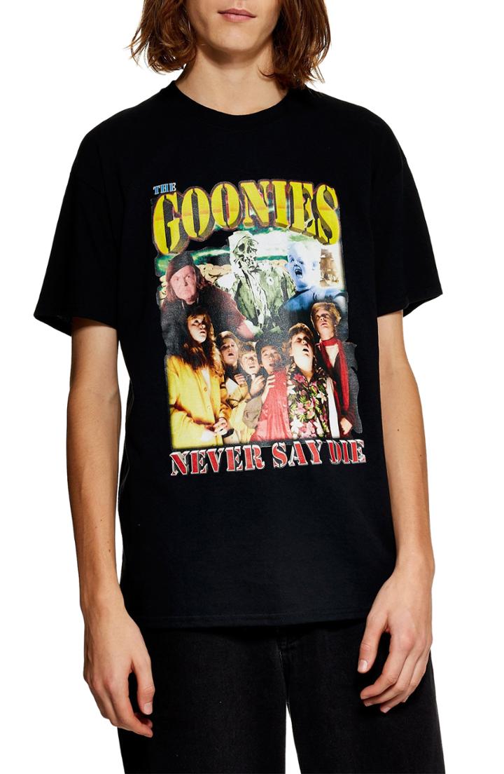 Men's Topman Goonies Graphic T-shirt - Black