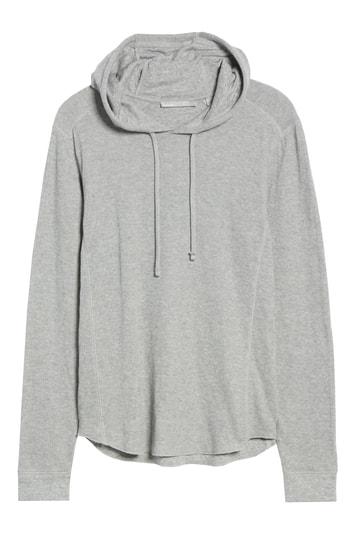 Men's Vince Double Knit Hoodie, Size - Grey