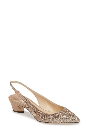 Women's Jimmy Choo Gemma Pointy Toe Slingback Pump Us / 34eu - Pink