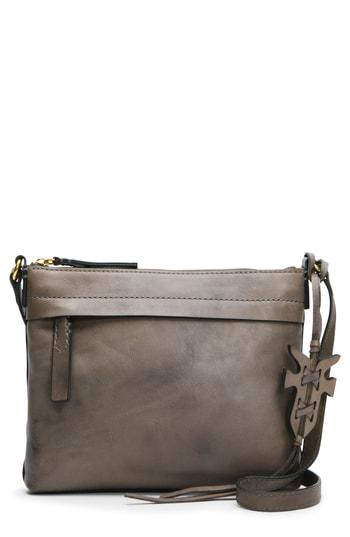 Frye Carson Leather Crossbody Bag - Grey