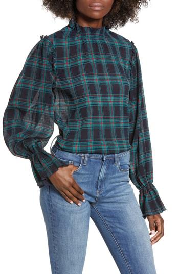 Women's The Fifth Label Zone Tartan Top - Blue