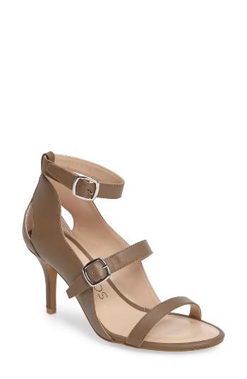 Women's Sole Society Carnie Scalloped Strappy Sandal M - Brown