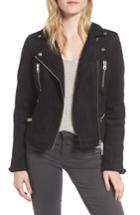 Women's Members Only Faux Suede Biker Jacket