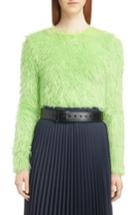 Women's Balenciaga Teddy Texture Sweater - Green