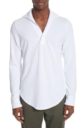 Men's Eidos Napoli Lupo Pique Polo - White