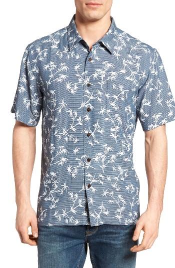 Men's Quiksilver Waterman Collection Skinny Palms Print Sport Shirt