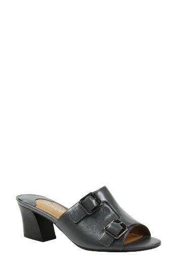 Women's J. Renee Maribe Monk Strap Slide Sandal Aa - Grey