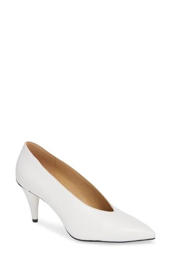 Women's Michael Michael Kors Lizzy Pointed Toe Pump .5 M - White