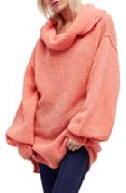 Women's Free People Ophelia Off The Shoulder Sweater - Coral