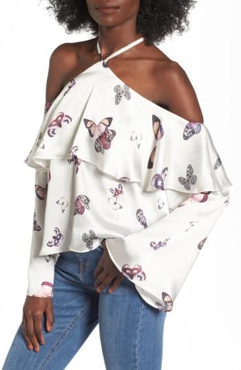 Women's Arrive Hazel Cold Shoulder Top - White