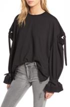 Women's J.o.a. Cutout Detail Sweatshirt - Black
