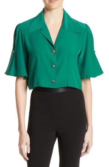 Women's Cinq A Sept Mayer Silk Campshirt
