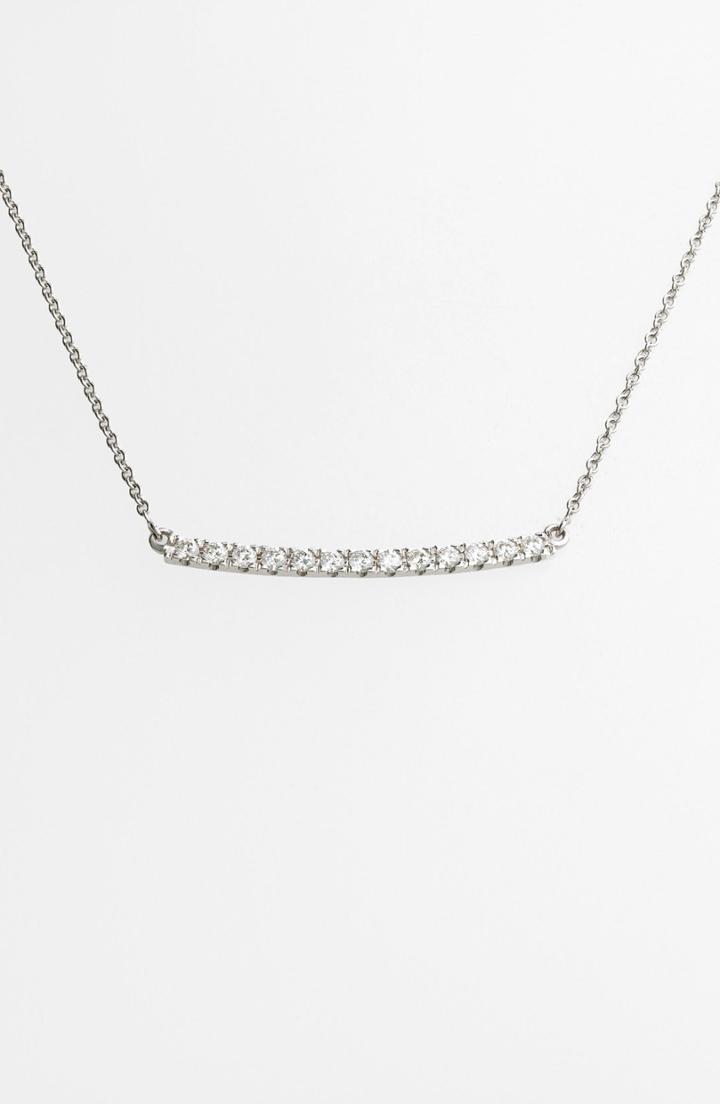 Women's Bony Levy Stick Pave Diamond Bar Necklace (nordstrom Exclusive)