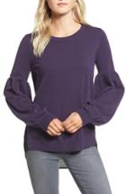 Women's Chelsea28 Woven Back Sweater - Purple