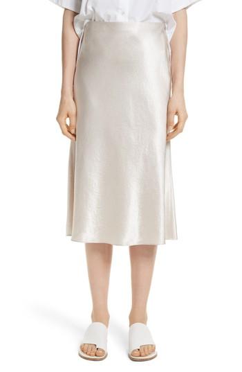 Women's Vince Satin Slip Skirt - Ivory