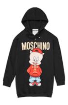 Women's Moschino Porky Pig Graphic Hoodie Us / 40 It - Black