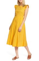Women's 1901 Ruffle Fit & Flare Midi Dress - Yellow