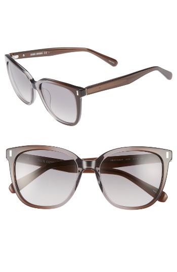 Women's Bobbi Brown The Annabel 53mm Cat Eye Sunglasses - Grey