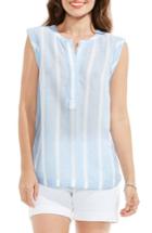 Women's Two By Vince Camuto Stripe Gauze Henley Top