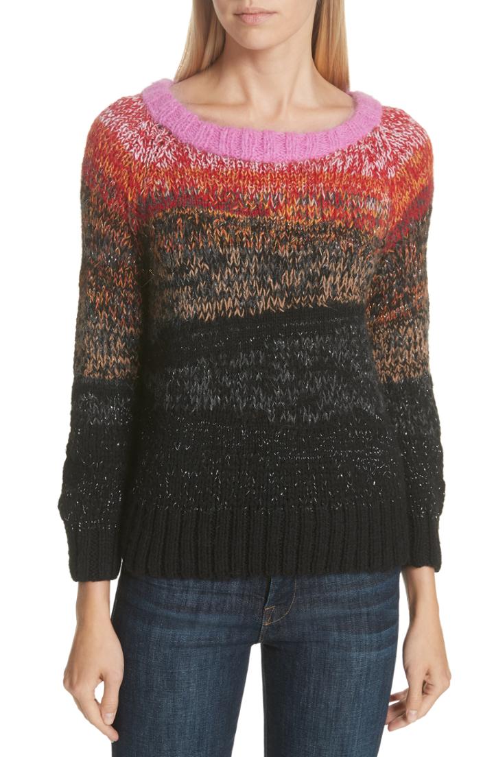 Women's Smythe Metallic Ombre Alpaca Sweater